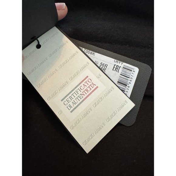 Giorgio Armani Italy Men's Black Flat Front Trousers Pants. NWT Authentic 39x36 - Picture 3 of 10